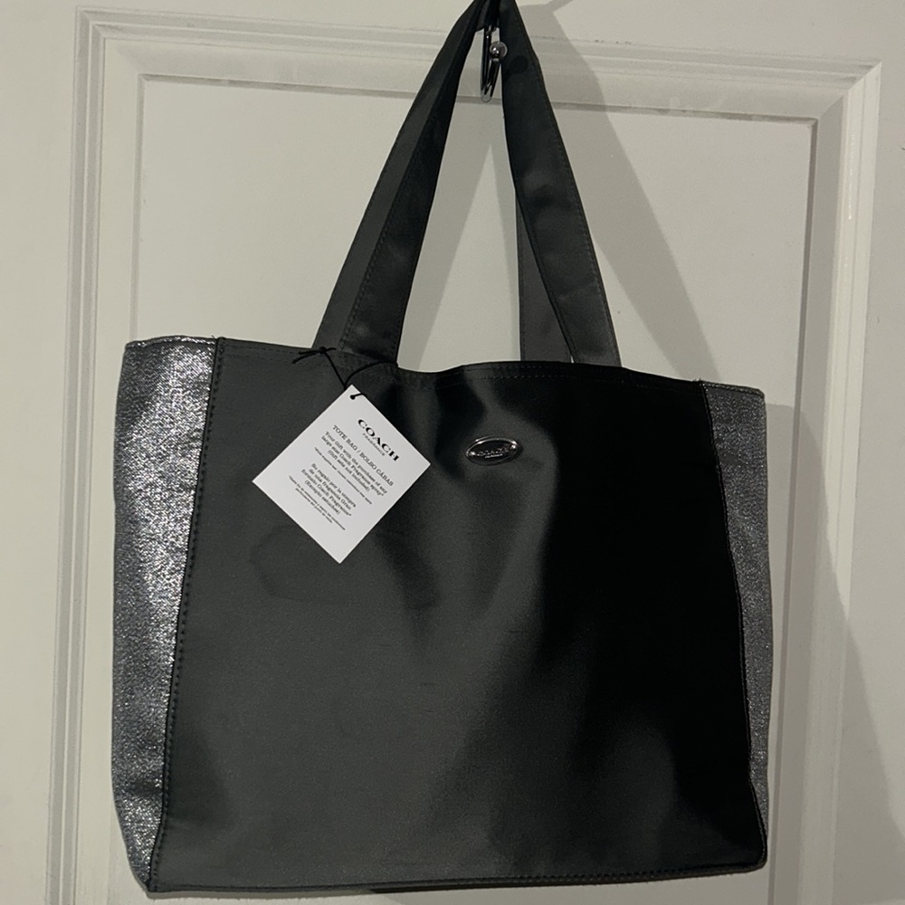 •Coach Satin Tote - Picture 2 of 9